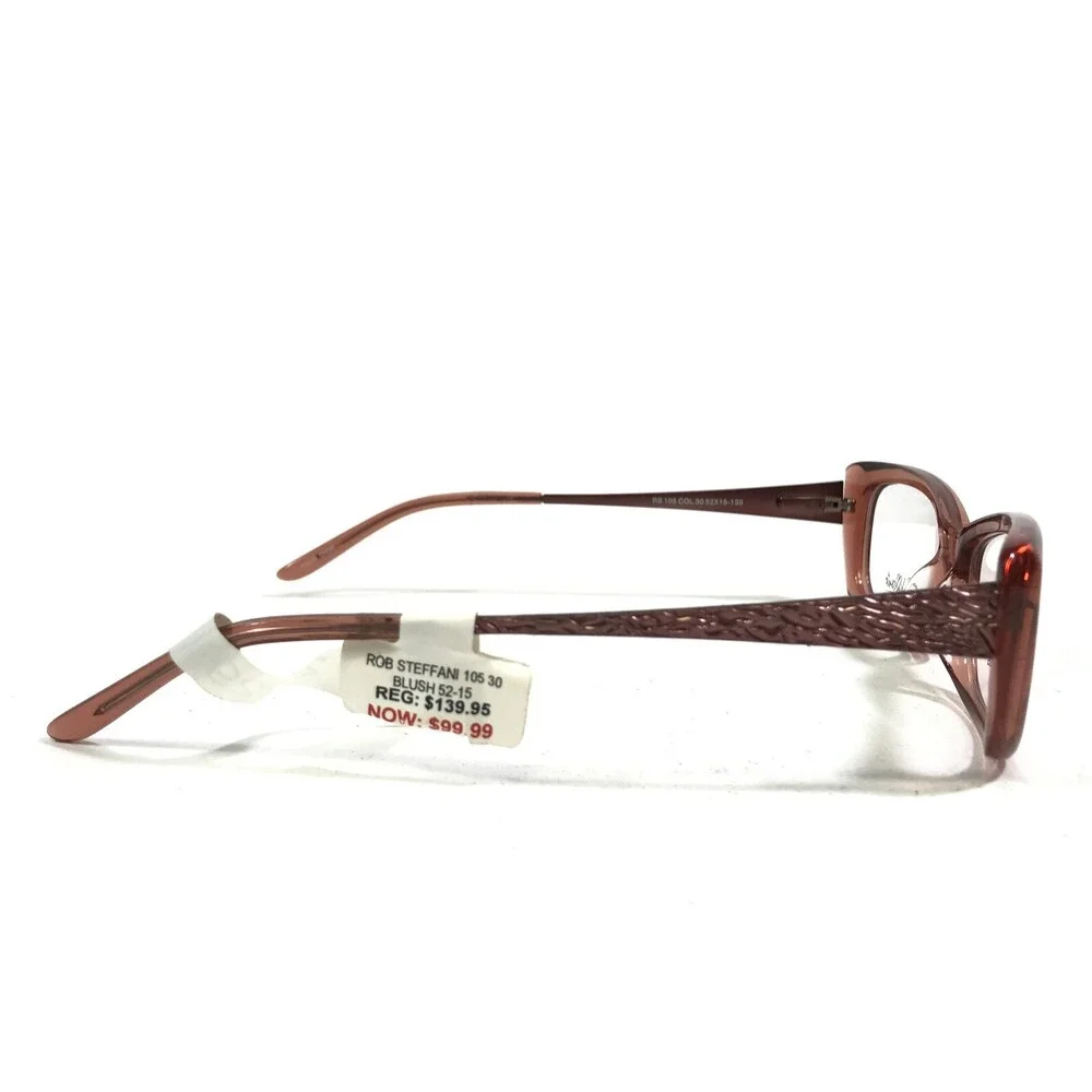Roberto Steffani RS 105 COL 30 Eyeglasses Frames Clear Brown Cat Eye 52-15-135